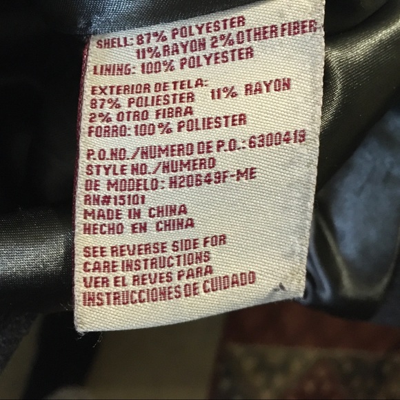 Hydraulic Gray Wool Hooded Coat, Sz L - Picture 4 of 5